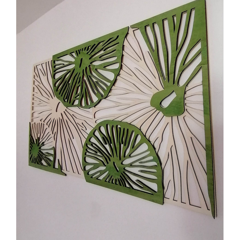 Vyrezávaný obraz  z drevenej preglejky strom originál topol