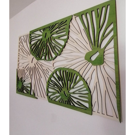 Vyrezávaný obraz  z drevenej preglejky strom originál topol