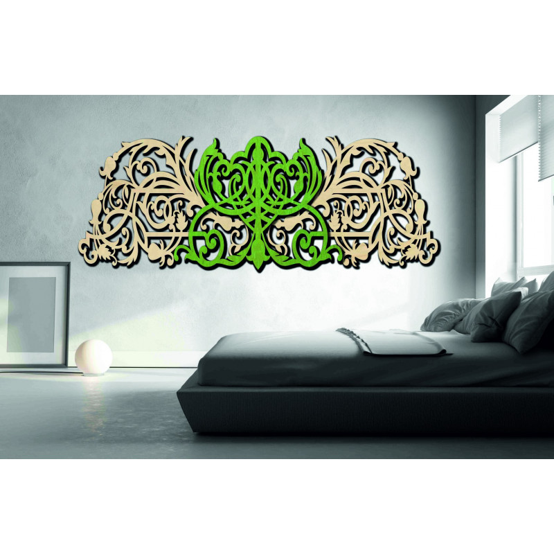 3D Vyrezávaný obraz z drevenej preglejky zadná časť Topoľ