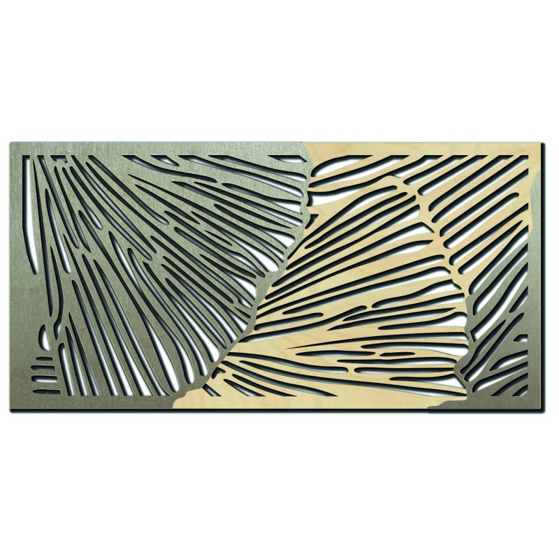 Vkusný 3D obraz na stěnu z překližky zadní část Topol originál, barva přední části dle výběru