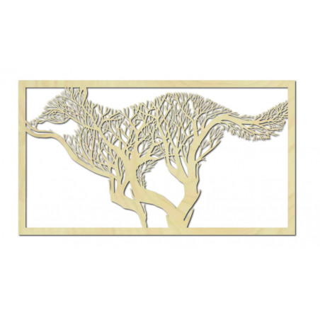 Vyrezávaný obraz na stenu pes z drevenej preglejky. Moderný obraz na stenu pes, obraz do kuchyne, obraz na stenu do obývačky