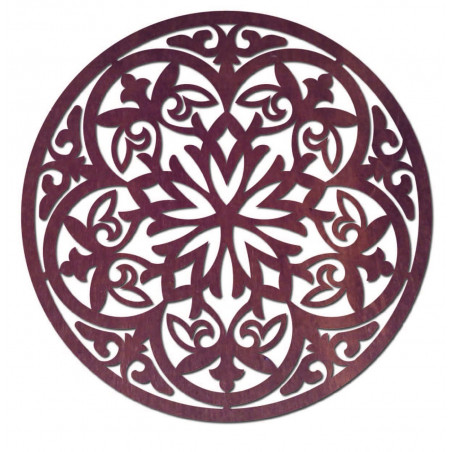 Magická drevená mandala - obraz na stenu