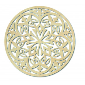 Magická drevená mandala - obraz na stenu 2