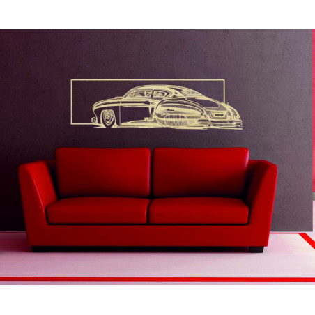 Nostalgický drevený obraz na stenu auto - FÁRO