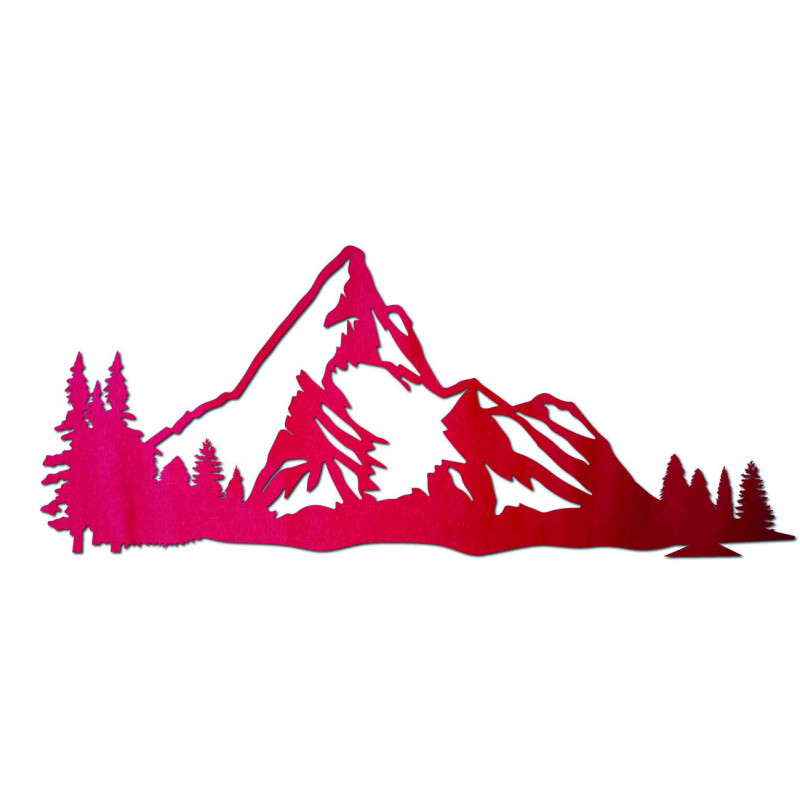 Hory obraz na stenu z drevenej preglejky príroda