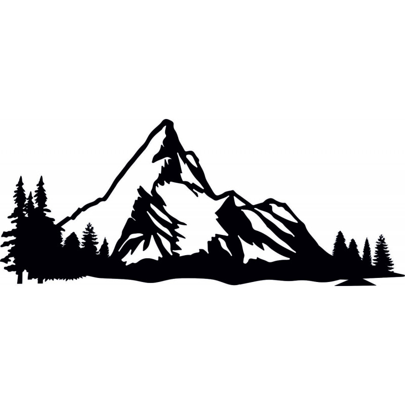 Hory obraz na stenu z drevenej preglejky príroda