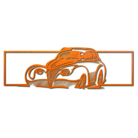 Veľký obraz na stenu auto orange Veľký obraz na stenu auto orange