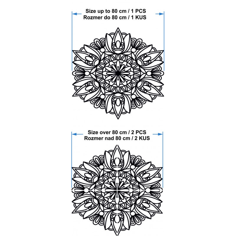 Moderná mandala na stenu - MONKA
