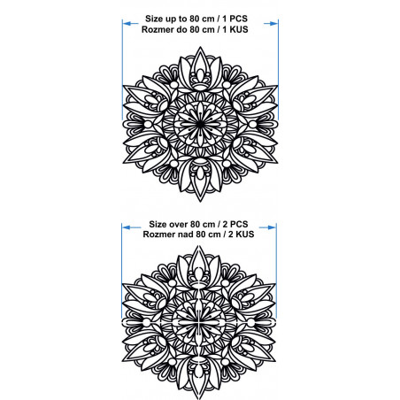 Moderná mandala na stenu - MONKA