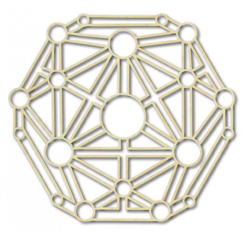 Geometrický obraz na stenu vyrezávaný z...