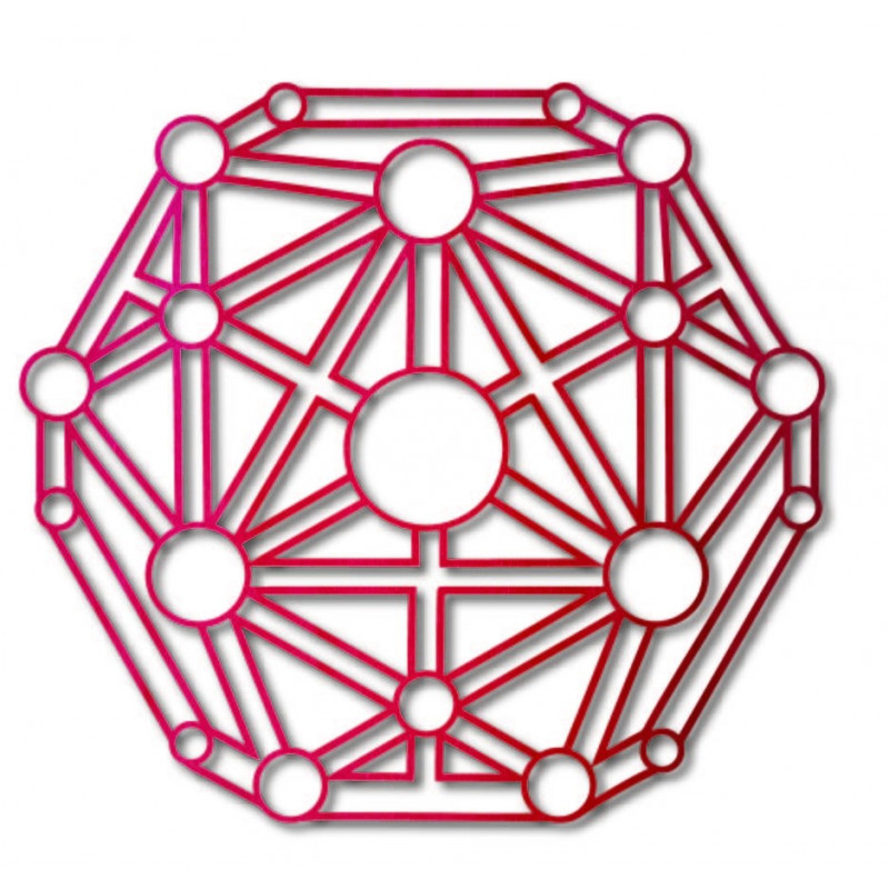 Geometrický obraz na stenu vyrezávaný z...