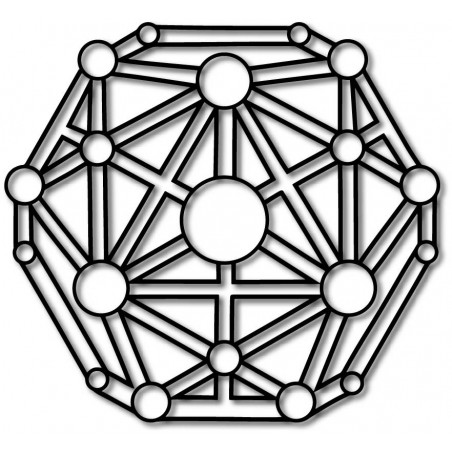 Geometrický obraz na stenu vyrezávaný z drevenej preglejky