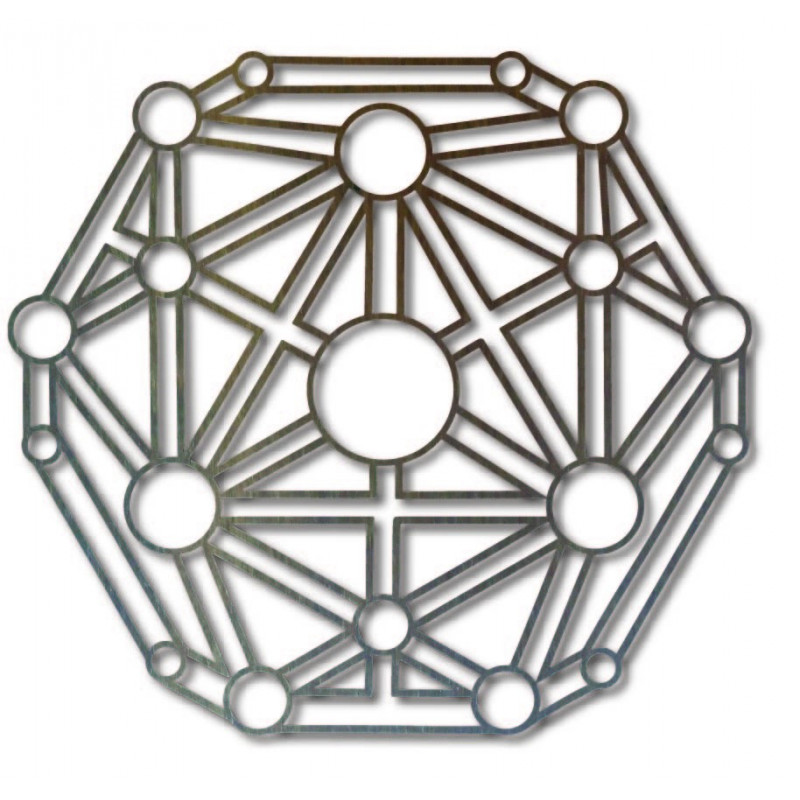 Geometrický obraz na stenu vyrezávaný z...