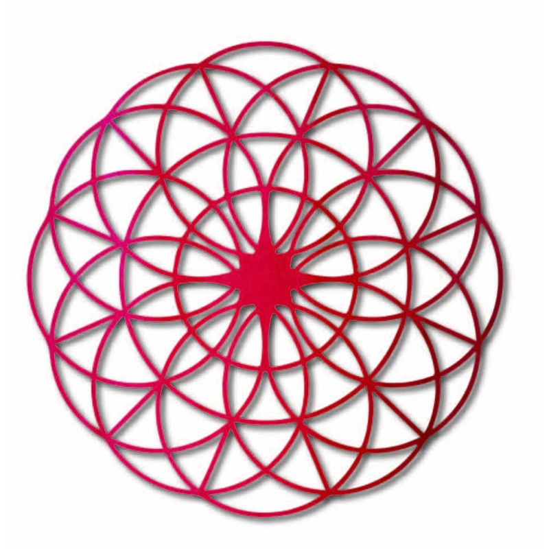 Čarovná drevená mandala na stenu - Kruhy I...