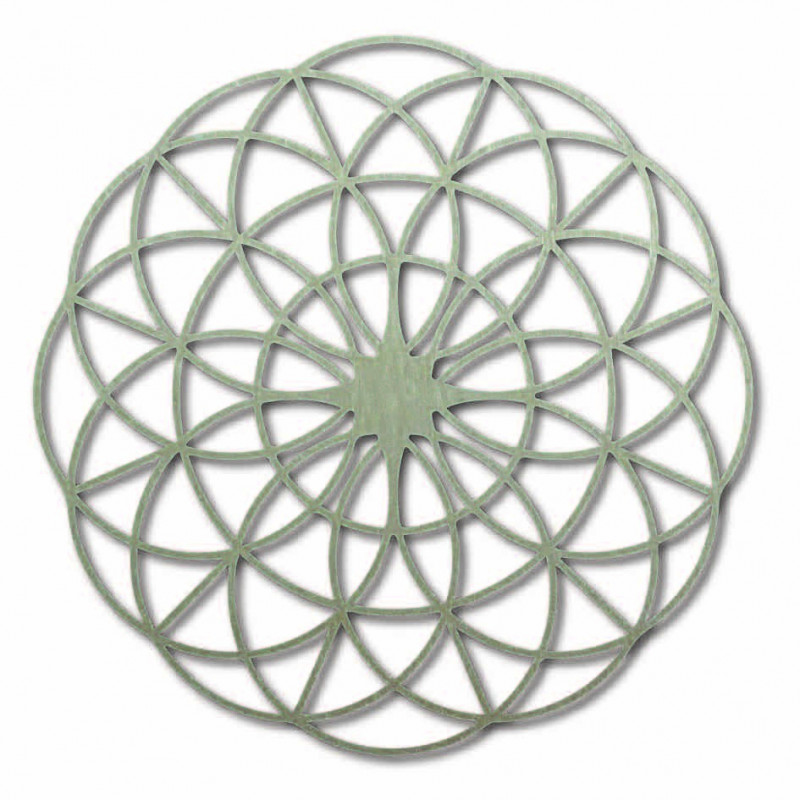 Čarovná drevená mandala na stenu - Kruhy I...