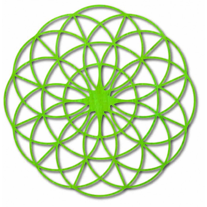 Čarovná drevená mandala na stenu - Kruhy I...