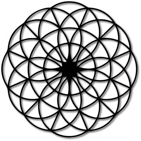 Čarovná drevená mandala na stenu - Kruhy I priemer FI 50, 60, 70, 80, 90, cm