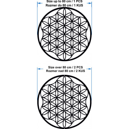 Obraz mandala na stenu z preglejky do 120 cm
